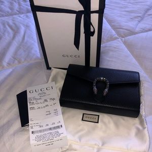 Gucci Dionysus wallet on a chain